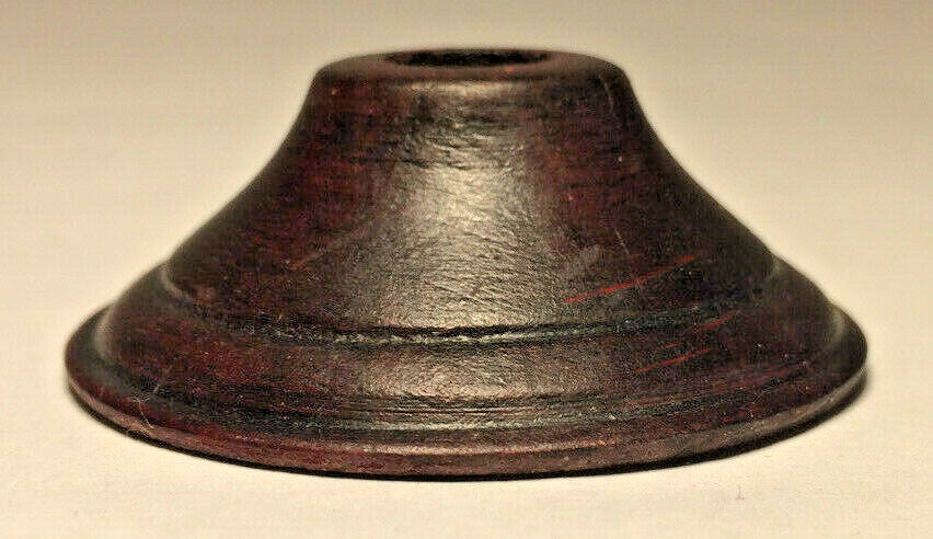 New 2" Hard Wooden Vase Cap With Waxed Rosewood Finish, 1/8IP (3/8") #WV210R