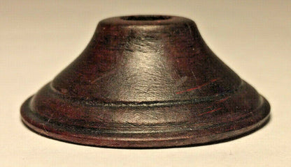 New 2" Hard Wooden Vase Cap With Waxed Rosewood Finish, 1/8IP (3/8") #WV210R