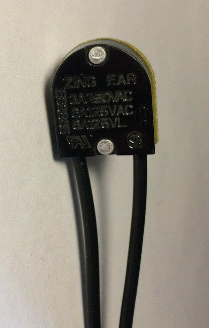 New On/Off Nickel Plated Push Canopy Switch, 5/8" Shank, 6" Wire Leads CS407N - Stone Door Lamps