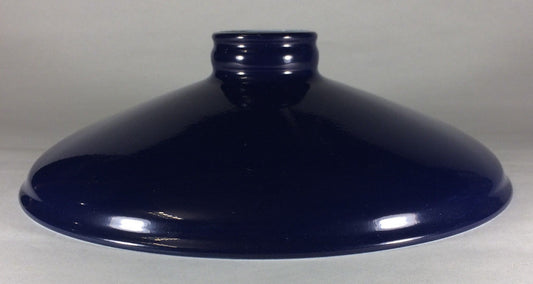 2.25 X 10 Blue Porcelain Industrial Style Metal Cone Lamp Light Shade Pendant