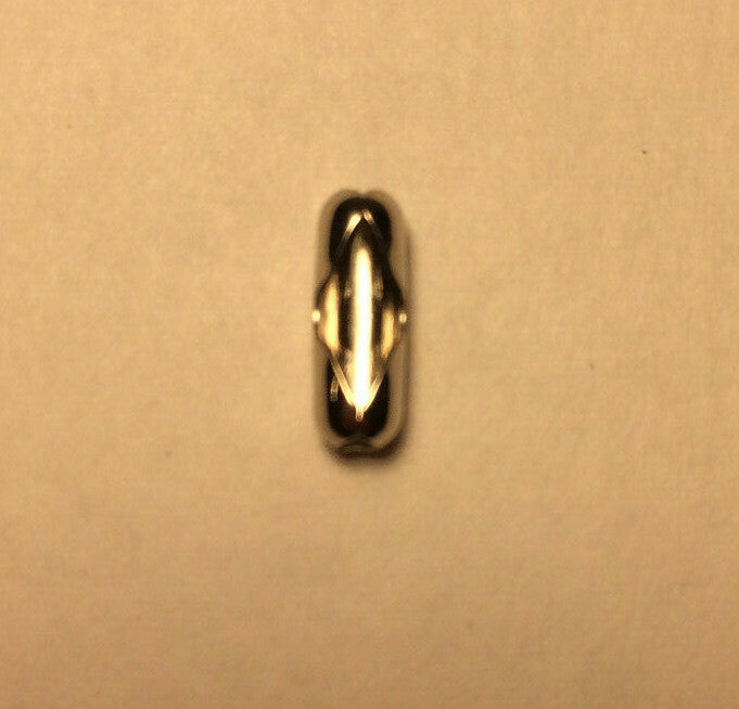 New #6 Brass Beaded Chain Connector With Nickel Plated Finish #BC601N