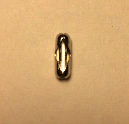 New #6 Brass Beaded Chain Connector With Nickel Plated Finish #BC601N