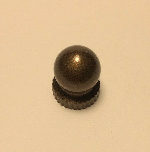 New Small Antique Bronze Knob Finial For Standard Lamp Harps, 9/16" ht. #BF958B