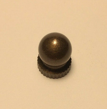 New Small Antique Bronze Knob Finial For Standard Lamp Harps, 9/16" ht. #BF958B