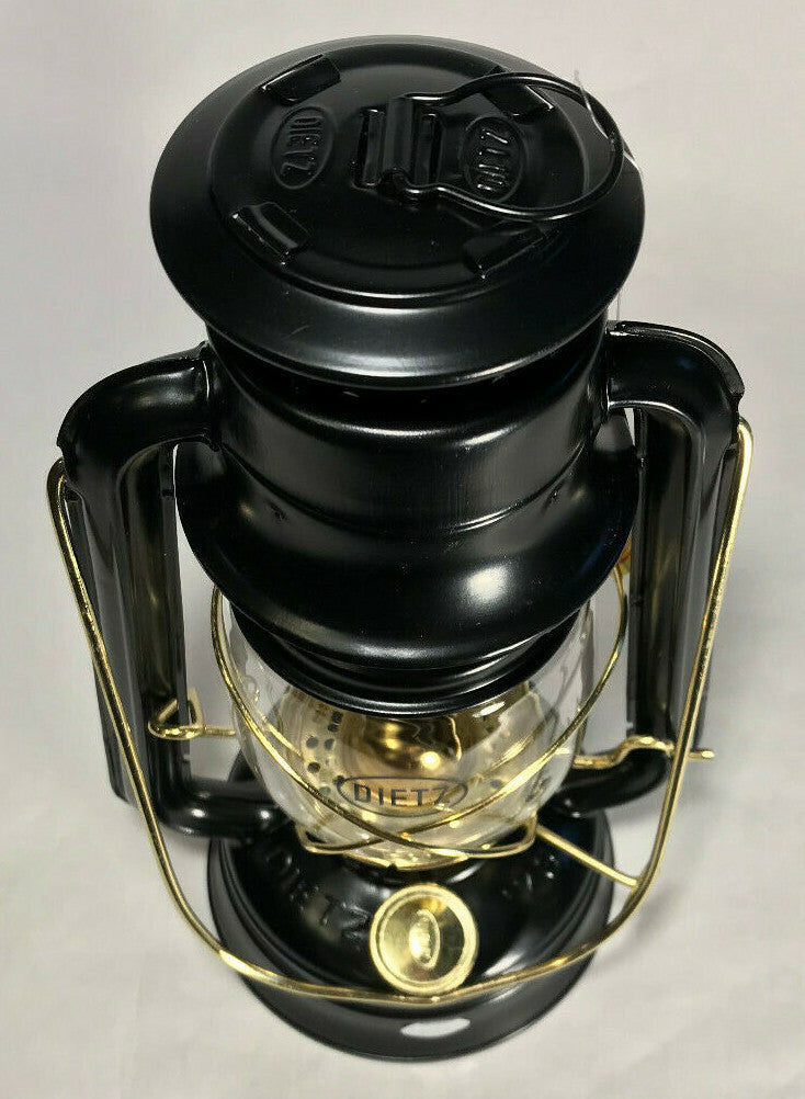 New Dietz #76 The Original Oil Lantern With Wick,  Black, 10" Tall #LA855