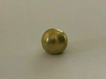 New 3/4" Diameter Brass Ball Finial, Cap, Unfinished Brass, 1/8F Tap #BF838U