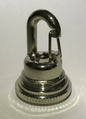 New 1 3/4" Cast Brass Fast Snap Hook Screw Collar Canopy Loop, Polished Nickel - Stone Door Lamps