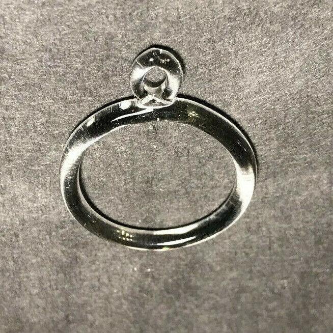 New 1 5/8" Clear Crystal Ring Hanger With Pinhole For Chandelier Arm, #CR747 - Stone Door Lamps