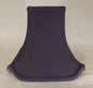 New Tissue Shantung Satin Lamp Shade, Black Pagoda Style, 4 1/2" x 10" x 8 1/4"