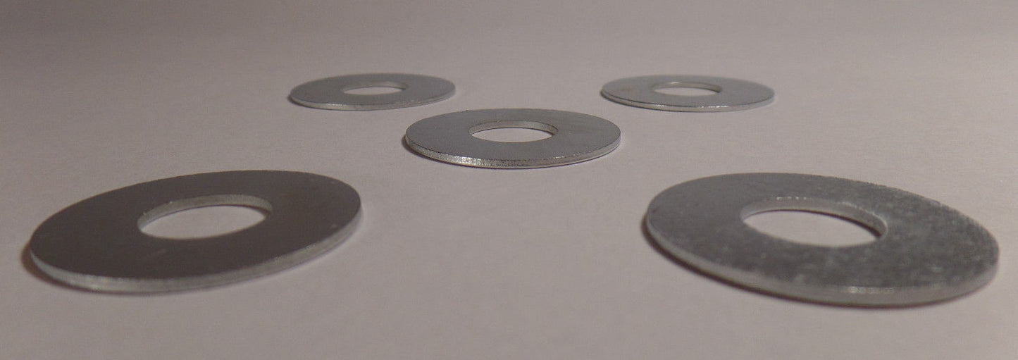 Lot of 5, 1" Regular Duty Steel Washer, Lamp Part 1/8 IP Slip, fits 3/8" pipe
