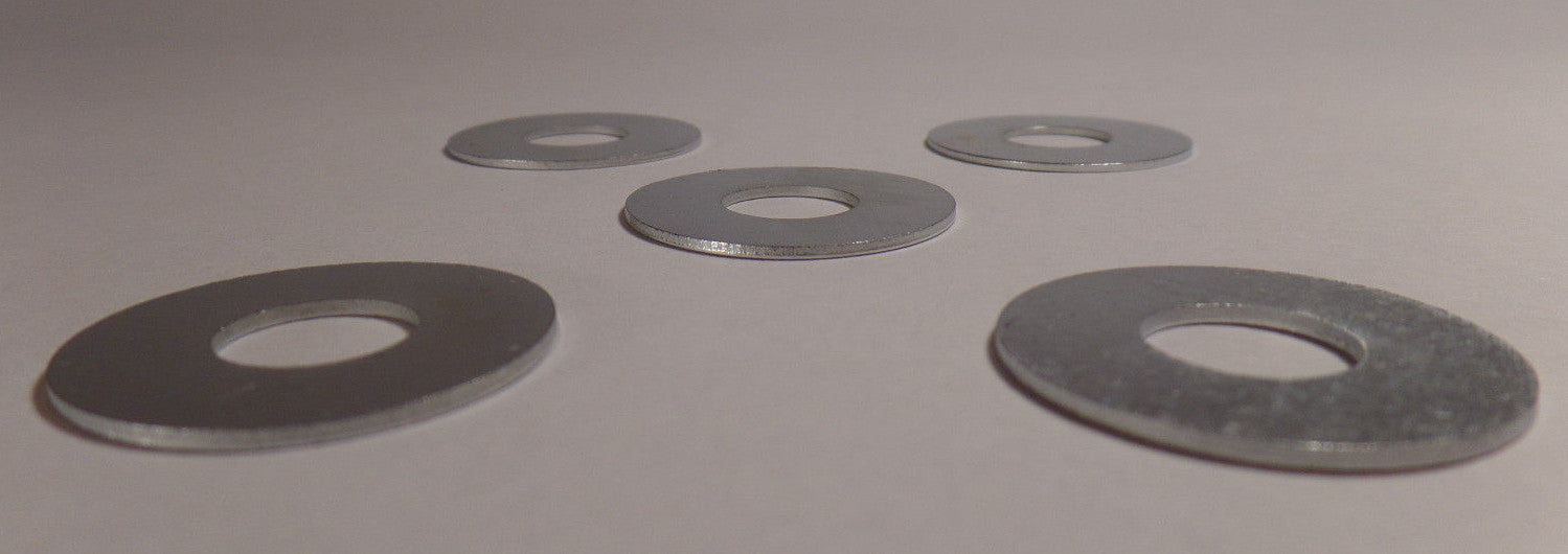 Lot of 5, 1" Regular Duty Steel Washer, Lamp Part 1/8 IP Slip, fits 3/8" pipe