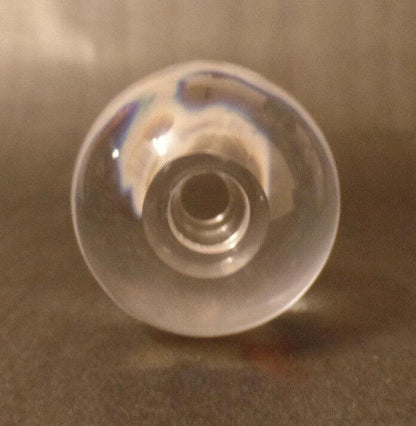 New 2 1/2" Clear Round Acrylic Sphere Lamp Break, 5/8" Diameter Flat Seating 274 - Stone Door Lamps