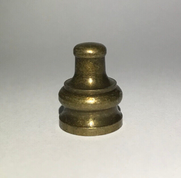 New 11/16" Height Antique Brass Pyramid Lamp Finial, 1/8F Tap(3/8") #BF966A