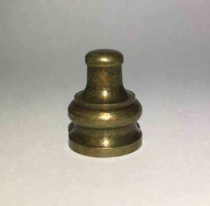 New 11/16" Height Antique Brass Pyramid Lamp Finial, 1/8F Tap(3/8") #BF966A