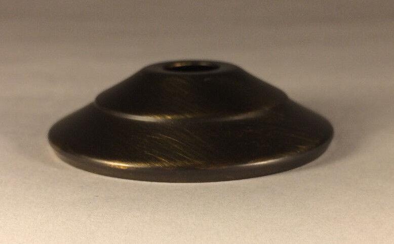 New 4 1/2" Solid Spun Brass Vase Lamp Cap, Vase Plate, Antique Brass Finish 613A - Stone Door Lamps