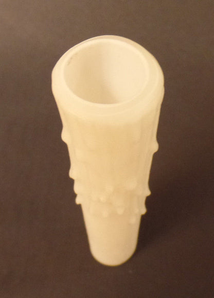 New 6" Ivory PolyBeesWax Chandelier Candelabra Candle Cover with Drips  #CC911i
