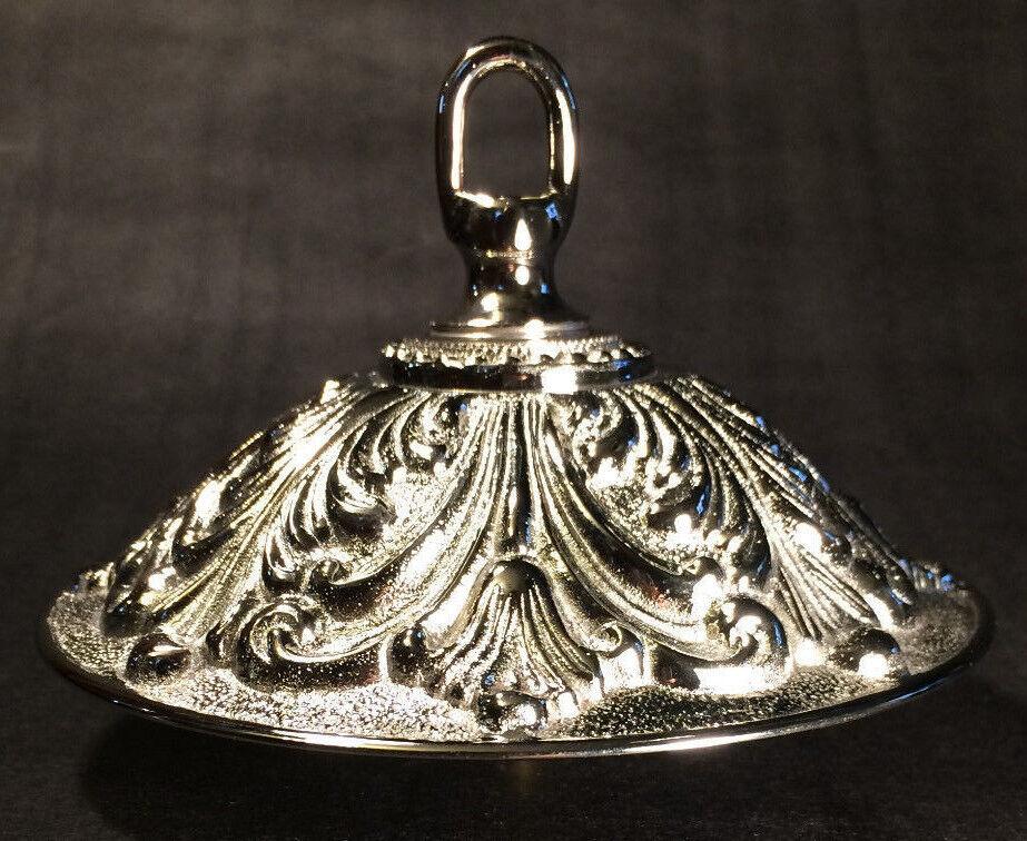 5 1/2" Nickel Plated Finish Cast Brass Screw Collar Ceiling Canopy Kit CA877N - Stone Door Lamps