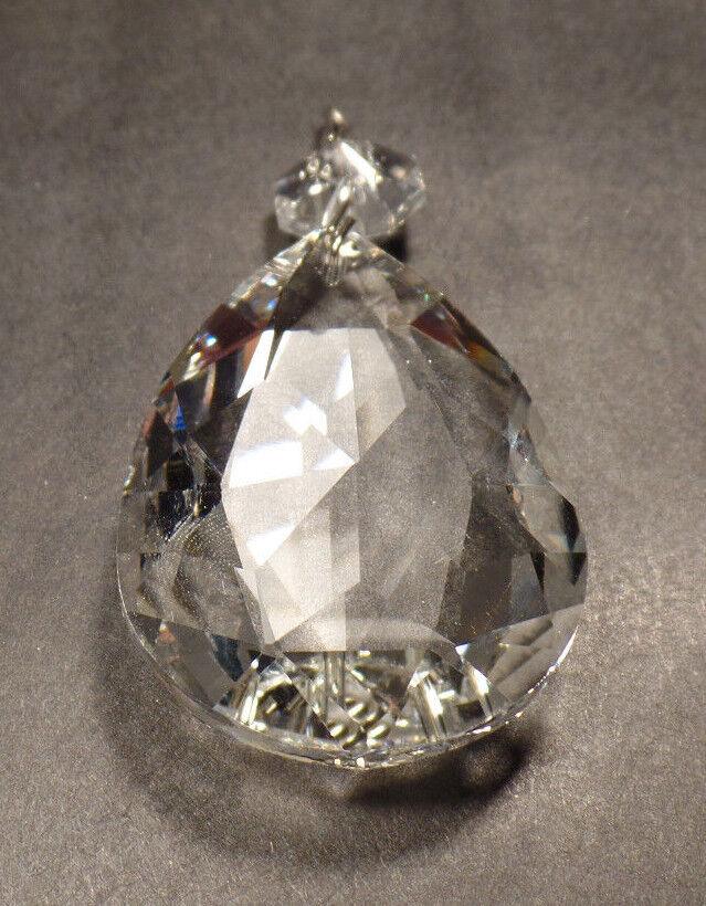 2" (50mm) Clear Glass Crystal Pendalogue Prism w/ Chrome Pins Chandelier Lamp - Stone Door Lamps