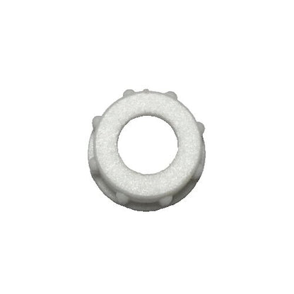 New White Bakelite (Plastic) Lamp Cord Bushing, 1/4F Tap (1/2") #CB906 - Stone Door Lamps