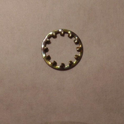 Lot of 5 Plated Steel Lock Washer, Canopy, Lamp Part 1/8 IP Slip, fits 3/8" pipe - Stone Door Lamps