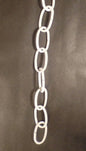 New 3' White Finish 8 Gauge Steel Chandelier Fixture Oval Lamp Chain #FC992W - Stone Door Lamps