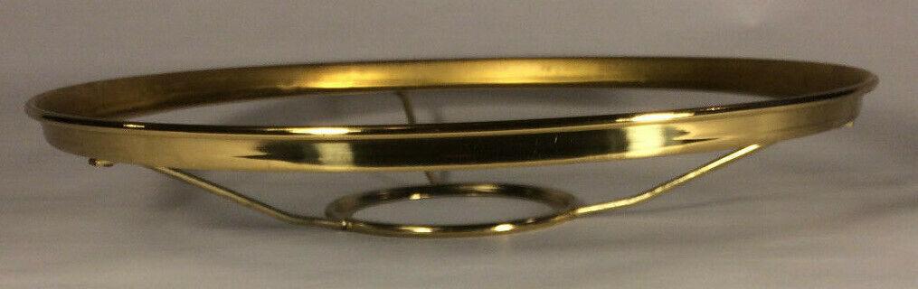 New 10" Fitter Solid Brass Shade Ring Holder For No. 2 Brass Plated Burners #730 - Stone Door Lamps