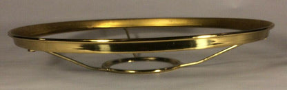 New 10" Fitter Solid Brass Shade Ring Holder For No. 2 Brass Plated Burners #730 - Stone Door Lamps