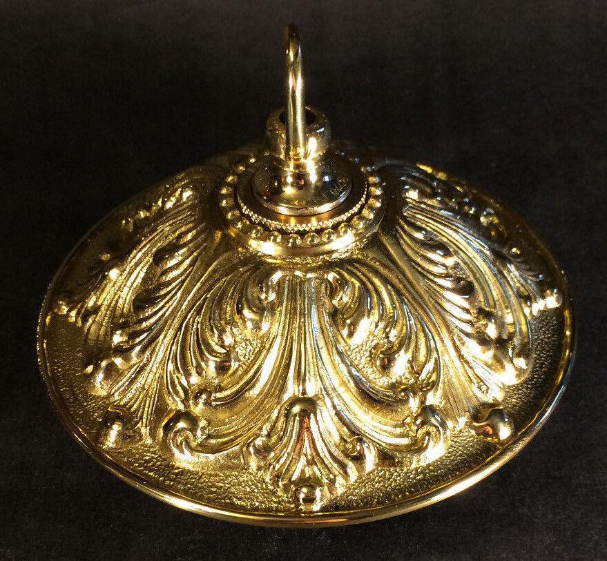 5 1/2" Polished Brass Finish Die Cast Brass Screw Collar Ceiling Canopy Kit - Stone Door Lamps