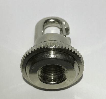 New 1 3/4" Cast Brass Fast Snap Hook Screw Collar Canopy Loop, Polished Nickel - Stone Door Lamps