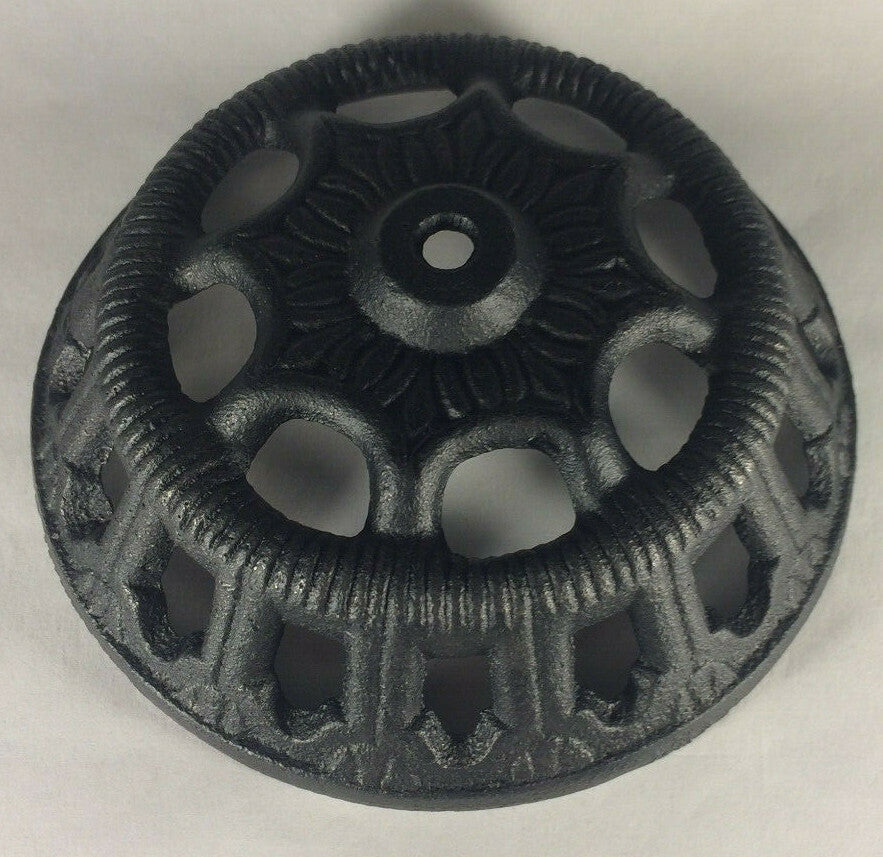 New Cast Iron Bracket Lamp Bowl For Wall Brackets, 5 1/4" Top Inside Dia. #CB910