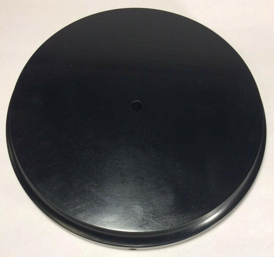 New 9" Modern Style Black Wooden Lamp Base w/ Wire Way Hole, Tapered Edge WB311B - Stone Door Lamps