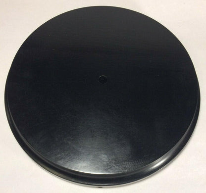 New 9" Modern Style Black Wooden Lamp Base w/ Wire Way Hole, Tapered Edge WB311B - Stone Door Lamps