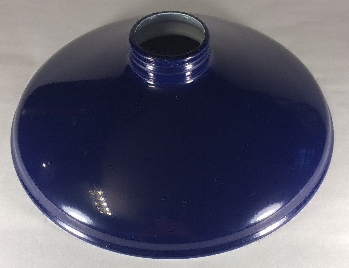 2.25 X 10 Blue Porcelain Industrial Style Metal Cone Lamp Light Shade Pendant