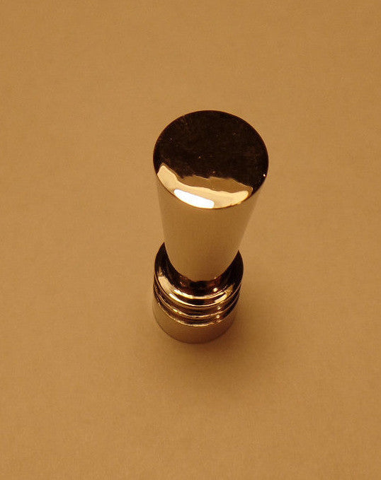 New Nickel Plated Deco Style Lamp Finial , 1/4-27F, 1 7/16" ht. #NF085N