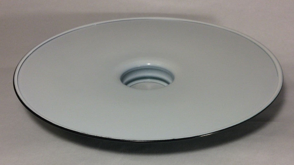 New 14" Flat Green Metal Industrial Style Pendant Shade, Porcelain Enamel Finish