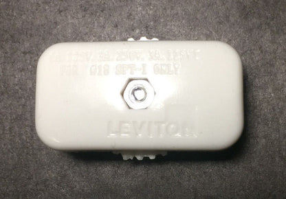 NEW LEVITON WHITE SPT-1 ROTARY ON - OFF LAMP CORD SWITCH LAMP PART RS401