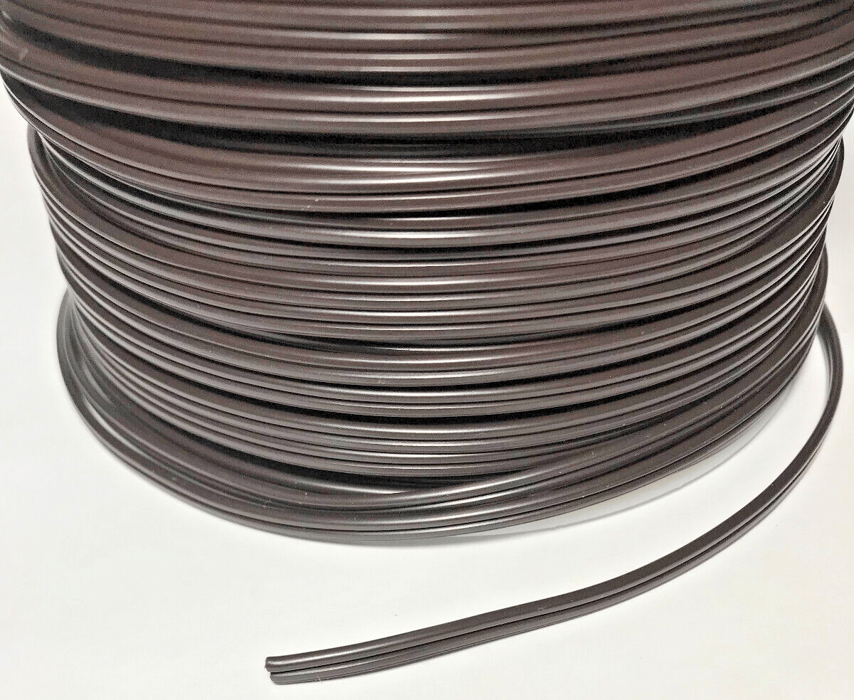 25 Ft. Brown 22/2 Thin, Special Purpose 2 Wire Plastic Covered Lamp Cord 25PC623