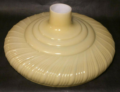 New 16" Raised Rib Swirl Nu - Gold Torchiere Floor Lamp Shade, 2 3/4" Fitter TS031 - Stone Door Lamps