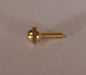 New Brass Ball Head Thumb Screw, 8/32 Thread,1/2" Thread Length,Unfinished Brass - Stone Door Lamps
