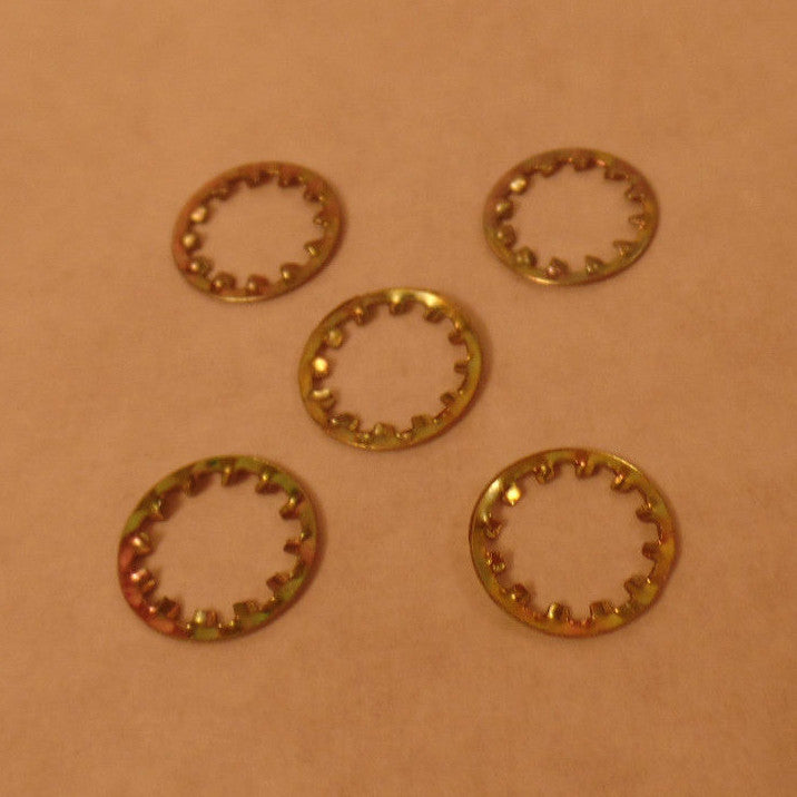 Lot of 5 Plated Steel Lock Washer, Canopy, Lamp Part 1/8 IP Slip, fits 3/8" pipe