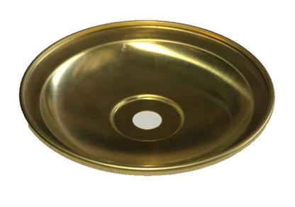 NEW 3  3/8" Stamped Unfinished Brass Bobesche, Slips 1/8IP (3/8"), 5/8" Height