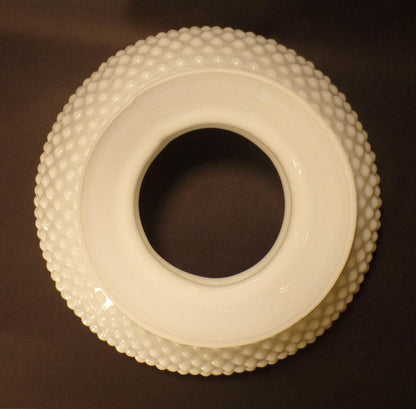 New 10" Fitter Opal White Milk Glass Hobnail Student Lamp Shade USA Made #SH162 - Stone Door Lamps