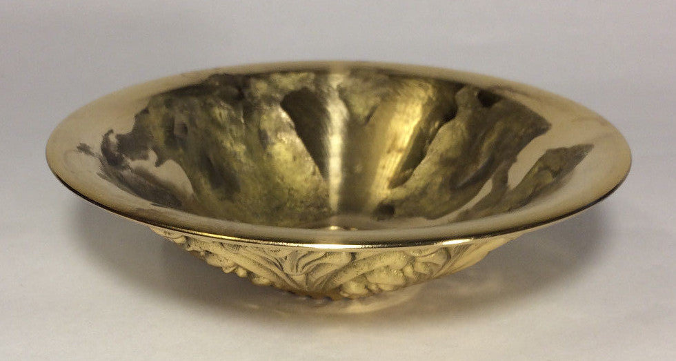New 5 1/2" Die Cast Polished Brass Canopy With 1 1/16" Hole For Screw Collar 853