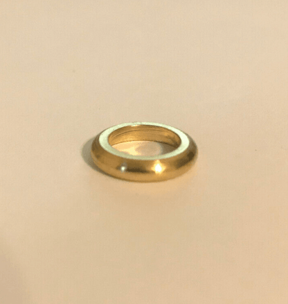 New 3/4" Unfinished Turned Brass Seating Ring, Check Ring, 1/8 IP Slip, #SR521U - Stone Door Lamps