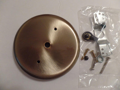 5 1/4" Antique Brass Finish Steel CHANDELIER CEILING CANOPY Kit w/ Screws CA879A - Stone Door Lamps