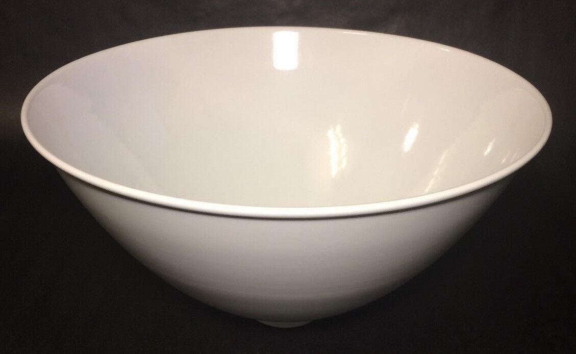 2 1/4" X 12" White Enamel Industrial Style Metal Dome Pendant Lamp Shade #IS353W - Stone Door Lamps