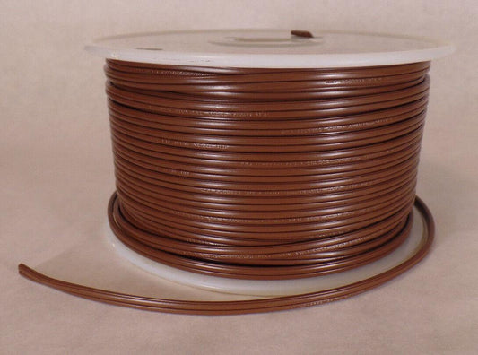25 ft Brown 18/2 SPT - 1 U.L. Listed Parallel 2 Wire Plastic Covered Lamp Cord 600 - Stone Door Lamps