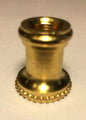 New Unfinished Turned Brass Neck Lamp Part 1/8F Tap, 7/8" Ht. #BN946U - Stone Door Lamps