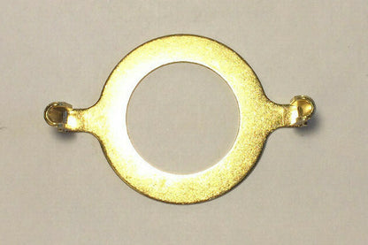 New Brass Plated Harp Base For Standard Phenolic Sockets, 1 7/16" I.D., #HB774