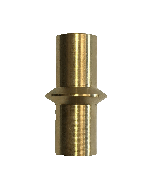 New 1 7/8" Bowtie Style Unfinished Brass Lamp Finial, 1/4 - 27F Tap (1/4") #BF376U - Stone Door Lamps